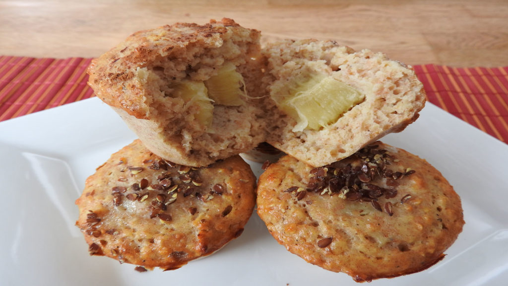Protein-Muffins mit Bananenfüllung auf Kochen-verstehen.de